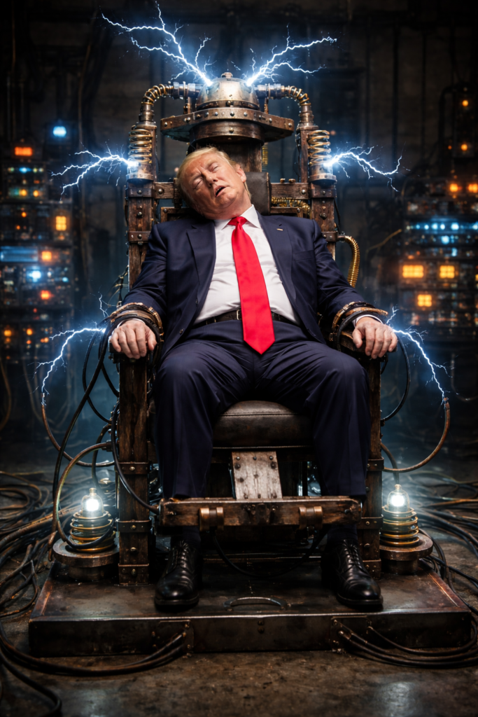Electrocution Chair DJ Trump 683x1024